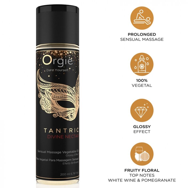 ORGIE - TANTRIC DIVINE NECTAR SENSUAL MASSAGE VEGETAL OIL 200 ML - Foto 1 ORGIE - TANTRIC DIVINE NECTAR SENSUAL MASSAGE VEGETAL OIL 200 ML - sexbliss - Foto 1