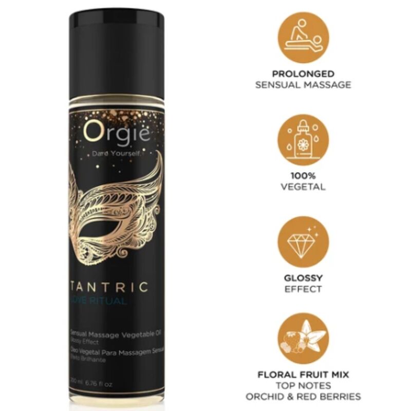 ORGIE - TANTRIC LOVE RITUAL SENSUAL MASSAGE VEGETAL OIL 200 ML - Foto 1 ORGIE - TANTRIC LOVE RITUAL SENSUAL MASSAGE VEGETAL OIL 200 ML - sexbliss - Foto 1