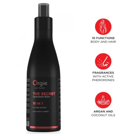 ORGIE - THE SECRET SEDUCTION ELIXIR 10 IN 1 BODY AND HAIR LOTION 200 ML - sexbliss - Foto 1