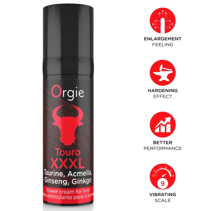 ORGIE - TOURO XXXL ERECTION ENHANCER AND ENLARGER CREAM 15 ML - Foto 1 ORGIE - TOURO XXXL ERECTION ENHANCER AND ENLARGER CREAM 15 ML - sexbliss - Foto 1