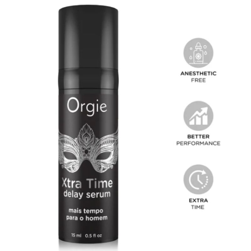 ORGIE - XTRA TIME SILICONE DELAY SERUM ANESTHETIC FREE 15 ML - Foto 1 ORGIE - XTRA TIME SILICONE DELAY SERUM ANESTHETIC FREE 15 ML - sexbliss - Foto 1