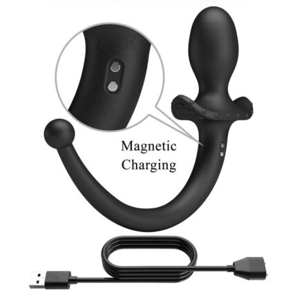 PRETTY LOVE - ANTHONY APP CONTROL ANAL AND PERINEUM VIBRATOR BLACK - sexbliss - Foto 1