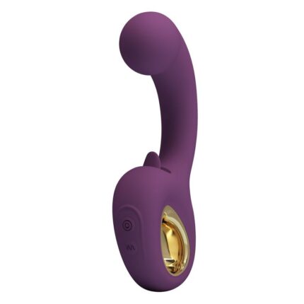 PRETTY LOVE - BRYNNLEE RECHARGEABLE VIBRATOR WITH ORAL STIMULATOR 10 VIBRATIONS & 5 LICKING FUNCTIONS PURPLE - sexbliss - Foto 1