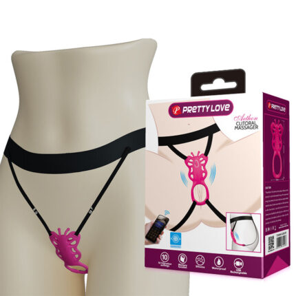 PRETTY LOVE - BUTTERFLY APP CONTROL PANTY MASSAGER PINK - sexbliss - Foto 1