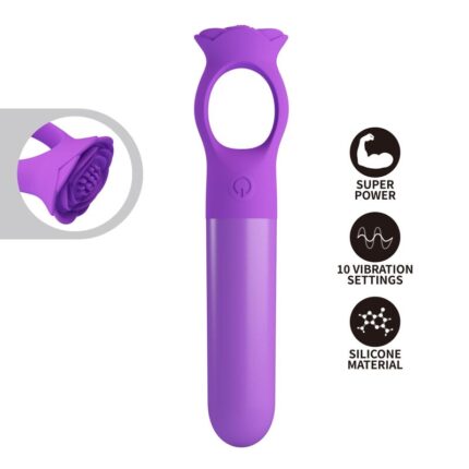 PRETTY LOVE - GIANA RECHARGEABLE MINI VIBRATOR MASSAGER PURPLE - sexbliss - Foto 1