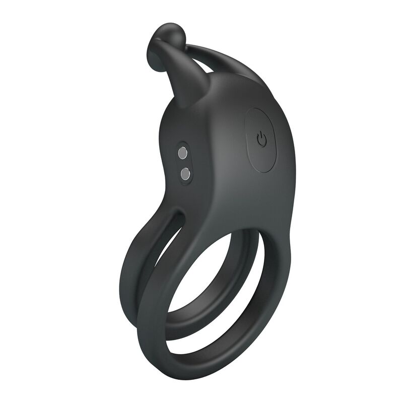 PRETTY LOVE - GOODWIN RECHARGEABLE DOUBLE VIBRATING COCK RING BLACK - Foto 1 PRETTY LOVE - GOODWIN RECHARGEABLE DOUBLE VIBRATING COCK RING BLACK - sexbliss - Foto 1