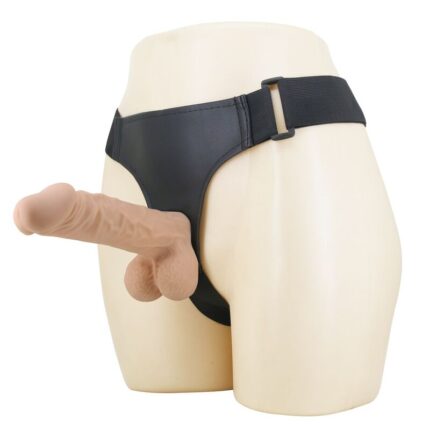 PRETTY LOVE - JOLYON HARNESS WITH FLEXIBLE DILDO 22 CM Ø 4.8 CM NATURAL - sexbliss - Foto 1