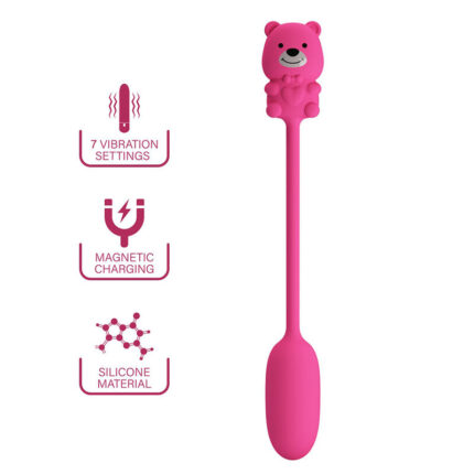 PRETTY LOVE - OLSON RECHARGEABLE BULLET VIBRATOR WITH WIRED CONTROLLER PINK - sexbliss - Foto 1