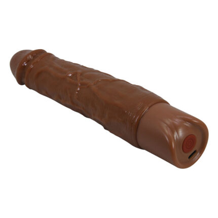 PRETTY LOVE - OWEN REALISTIC VIBRATOR 22.5 CM Ø 4.5 CM BROWN - sexbliss - Foto 1
