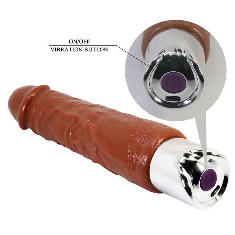 PRETTY LOVE - PRO REALISTIC VIBRATOR 23.5 CM Ø 4.8 CM BROWN - Foto 1 PRETTY LOVE - PRO REALISTIC VIBRATOR 23.5 CM Ø 4.8 CM BROWN - sexbliss - Foto 1