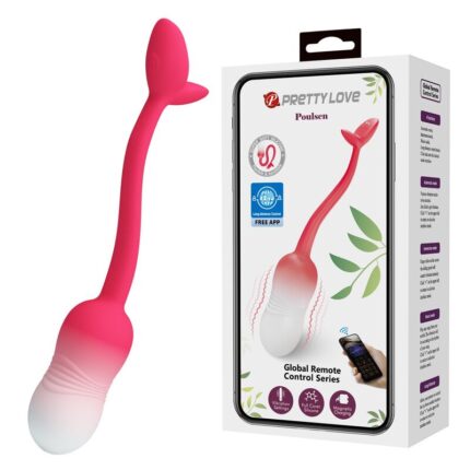PRETTY LOVE - PULSEN APP CONTROL VIBRATING EGG 12 FUNCTIONS USB RECHARGEABLE PINK - sexbliss - Foto 1