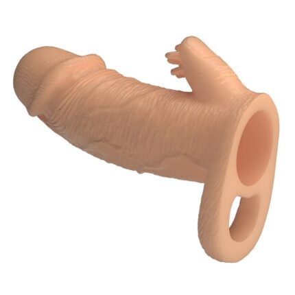 PRETTY LOVE - RODERIC PENIS EXTENSION SLEEVE 13 CM Ø 3.8 CM NATURAL - sexbliss - Foto 1