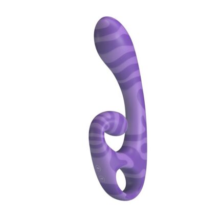 PRETTY LOVE - SUMMER DOUBLE-ENDED VIBRATOR WITH HANDLE 19 CM Ø 3.5 CM PURPLE - sexbliss - Foto 1