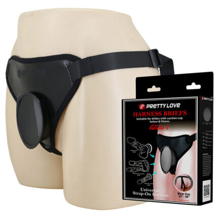PRETTY LOVE - UNIVERSAL STRAP-ON HARNESS BLACK - sexbliss - Foto 1