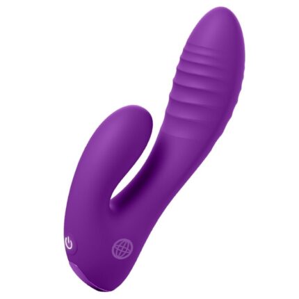 FANTASY FOR HER - SECRET LOVER DOUBLE-SPOT VIBRATOR GY CLITORIS RECHARGEABLE PURPLE - sexbliss - Foto 1