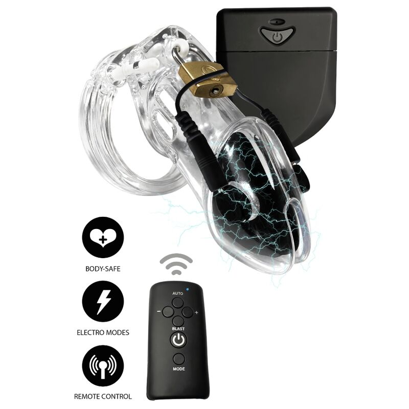 HIDDEN DESIRE - EXTREME ELECTRO COCK CAGE WITH REMOTE CONTROL CLEAR - Foto 1 HIDDEN DESIRE - EXTREME ELECTRO COCK CAGE WITH REMOTE CONTROL CLEAR - sexbliss - Foto 1