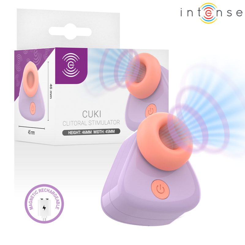 INTENSE - CUKI USB RECHARGEABLE SUCTION CLITORAL STIMULATOR PURPLE - Foto 1 INTENSE - CUKI USB RECHARGEABLE SUCTION CLITORAL STIMULATOR PURPLE - sexbliss - Foto 1