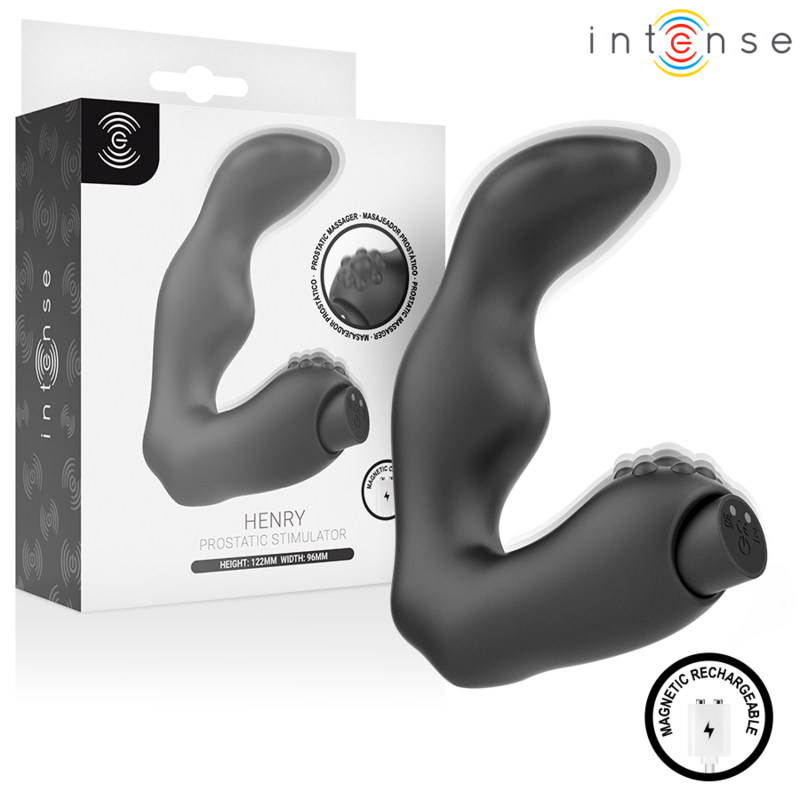 INTENSE - HENRY USB RECHARGEABLE PROSTATE MASSAGER BLACK - Foto 1 INTENSE - HENRY USB RECHARGEABLE PROSTATE MASSAGER BLACK - sexbliss - Foto 1