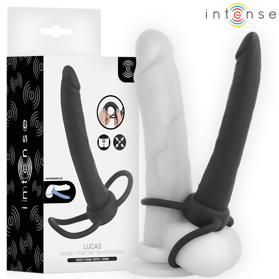 INTENSE- LUCAS ANAL DILDO WITH COCK AND TESTICLE RING SILICONE - Foto 1 INTENSE- LUCAS ANAL DILDO WITH COCK AND TESTICLE RING SILICONE - sexbliss - Foto 1