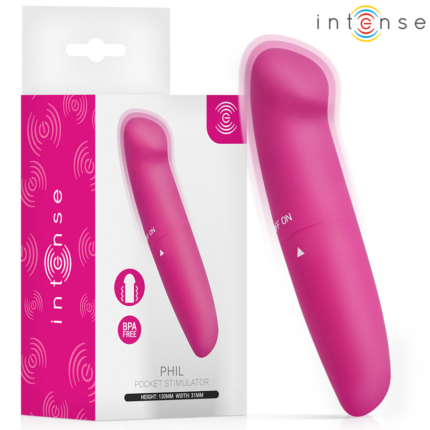 INTENSE - PHIL G-SPOT VIBRATOR PINK 13 CM - sexbliss - Foto 1