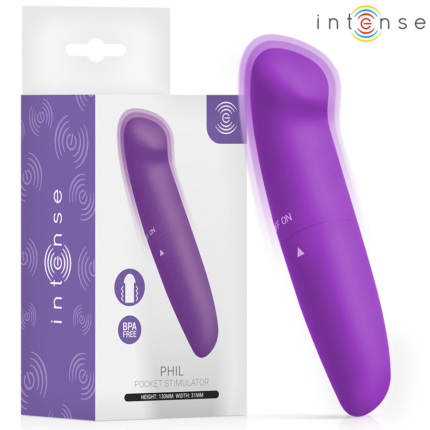 INTENSE - PHIL G-SPOT VIBRATOR PURPLE 13 CM - sexbliss - Foto 1