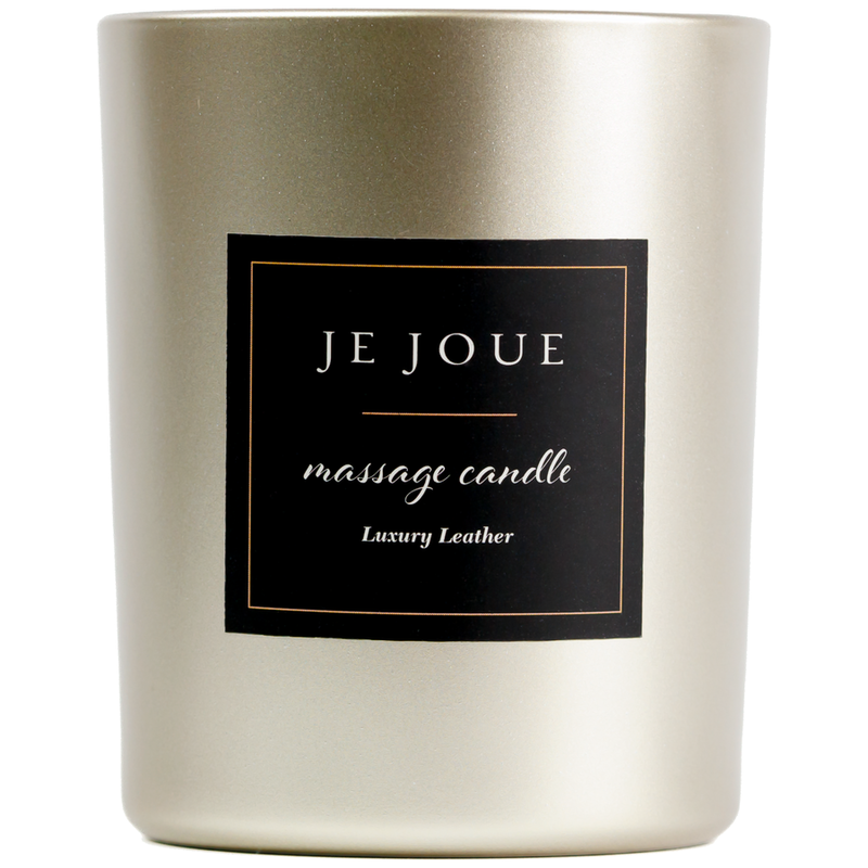 JE JOUE - LUXURY LEATHER WARM OIL MASSAGE CANDLE LEATHER SCENT 160 G - Foto 1 JE JOUE - LUXURY LEATHER WARM OIL MASSAGE CANDLE LEATHER SCENT 160 G - sexbliss - Foto 1