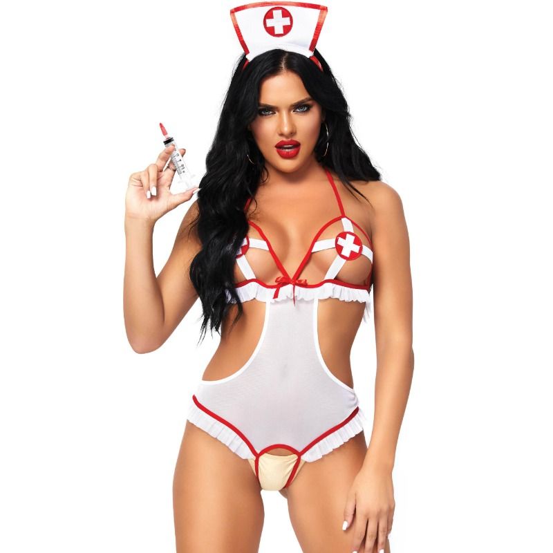 LEG AVENUE - NURSE OPEN CROTHLESS TEDDY ONE SIZE - Foto 1 LEG AVENUE - NURSE OPEN CROTHLESS TEDDY ONE SIZE - sexbliss - Foto 1