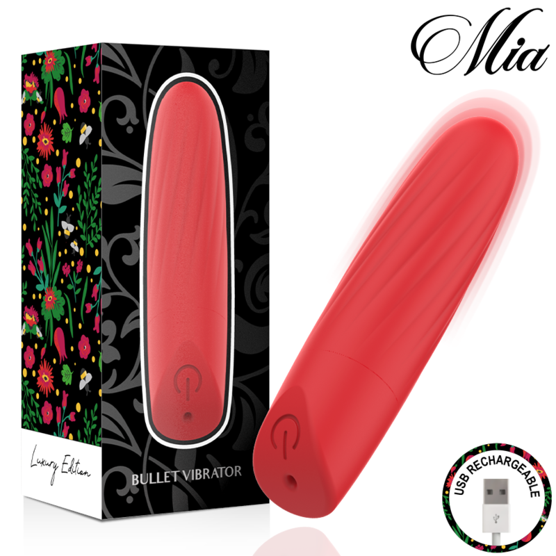 MIA - LUCY ELLEN USB RECHARGEABLE MINI VIBRATOR RED - Foto 1 MIA - LUCY ELLEN USB RECHARGEABLE MINI VIBRATOR RED - sexbliss - Foto 1