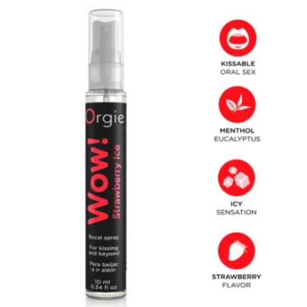 ORGIE - WOW! STRAWBERRY ICE BUCCAL SPRAY 10 ML - sexbliss - Foto 1