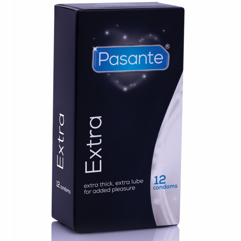 PASANTE - EXTRA EXTRA THICK CONDOMS WITH ADDITIONAL LUBRICATION 12 PACK - Foto 1 PASANTE - EXTRA EXTRA THICK CONDOMS WITH ADDITIONAL LUBRICATION 12 PACK - sexbliss - Foto 1