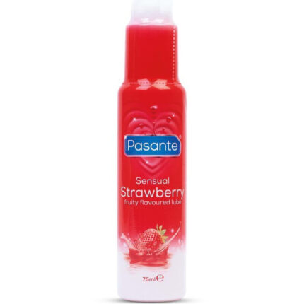 PASANTE - SENSUAL STRAWBERRY WATER-BASED STRAWBERRY FLAVOURED PERSONAL LUBRICANT 75 ML - sexbliss - Foto 1