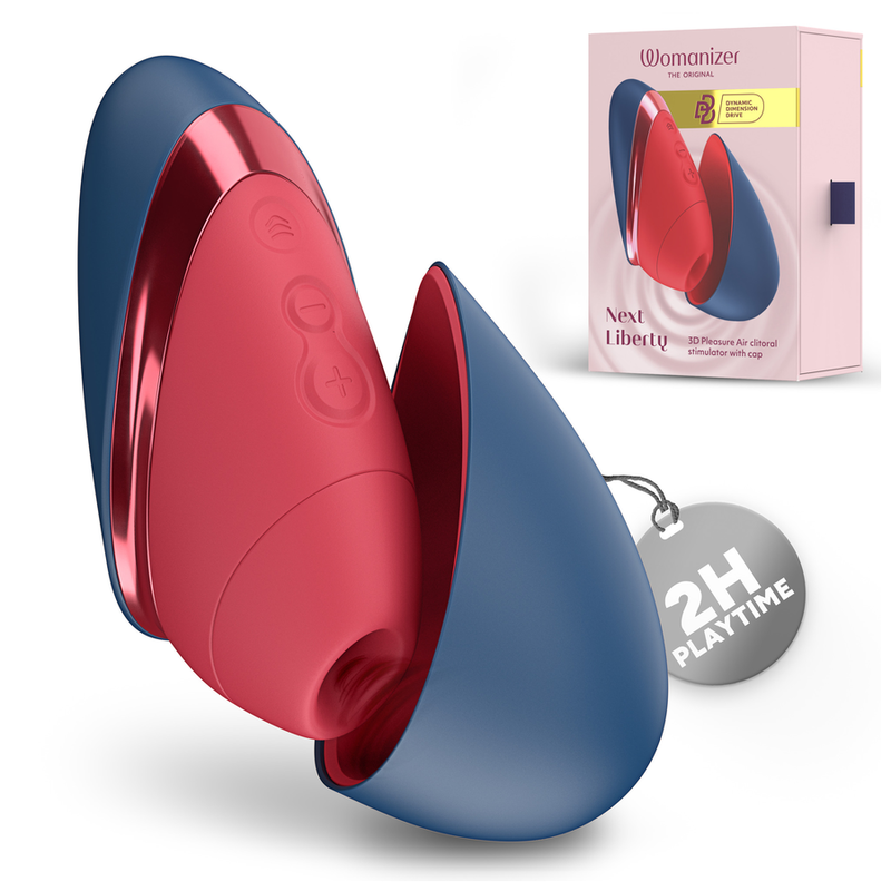 WOMANIZER - NEXT LIBERTY 3D PLEASURE AIR CLITORAL STIMULATOR BLUE/RED - Foto 1 WOMANIZER - NEXT LIBERTY 3D PLEASURE AIR CLITORAL STIMULATOR BLUE/RED - sexbliss - Foto 1
