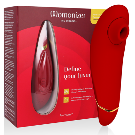 WOMANIZER - PREMIUM 2 CLITORAL STIMULATOR BORDEAUX - sexbliss - Foto 1