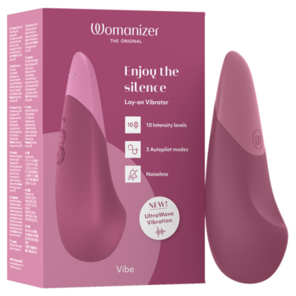 WOMANIZER - VIBE LAY-ON SILENT VIBRATOR DUSKY PINK - sexbliss - Foto 1