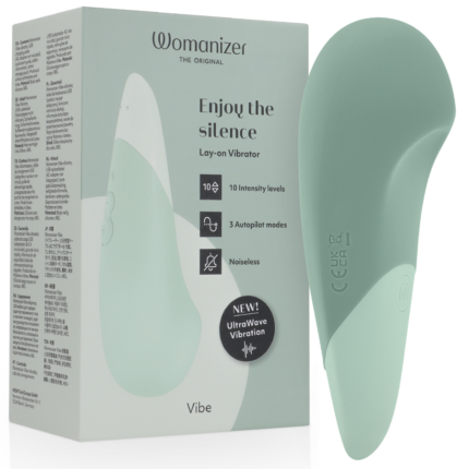 WOMANIZER - VIBE LAY-ON SILENT VIBRATOR SAGE - sexbliss - Foto 1