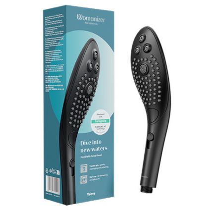 WOMANIZER - WAVE CLITORAL STIMULATING SHOWER HEAD BLACK - sexbliss - Foto 1