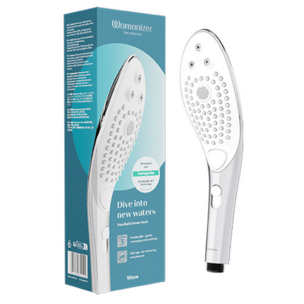 WOMANIZER - WAVE CLITORAL STIMULATING SHOWER HEAD CHROME - sexbliss - Foto 1
