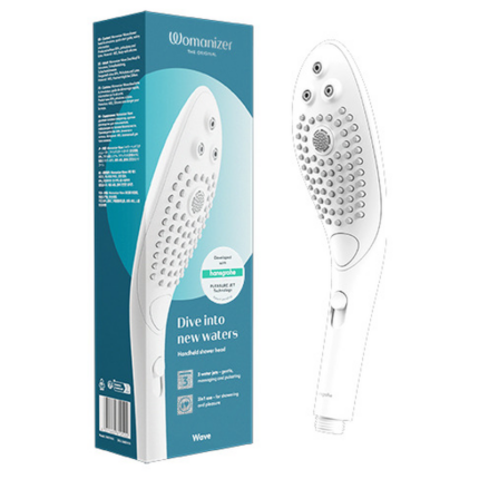 WOMANIZER - WAVE CLITORAL STIMULATING SHOWER HEAD WHITE - sexbliss - Foto 1